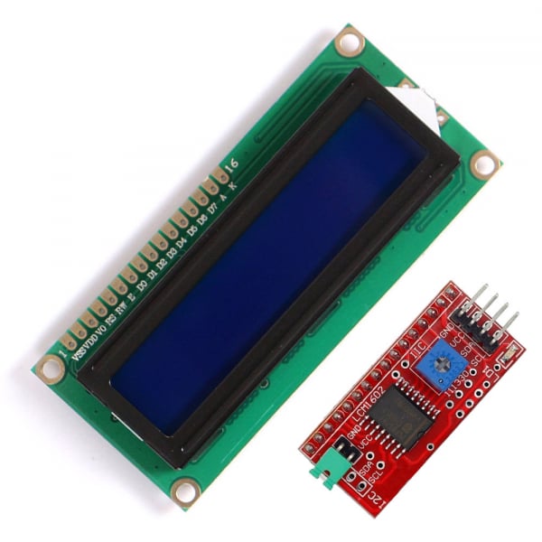 Display LCD 1602 albastru + adaptor I2C  OKY4005 [1]