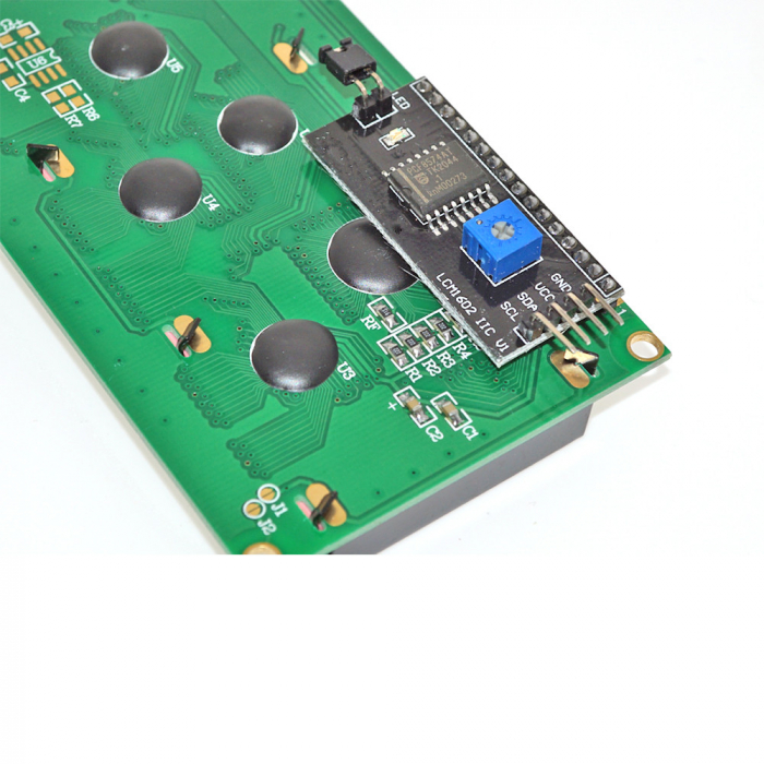 Display LCD verde 2004 5V cu I2C SPLC780 OKY4007-1 [2]
