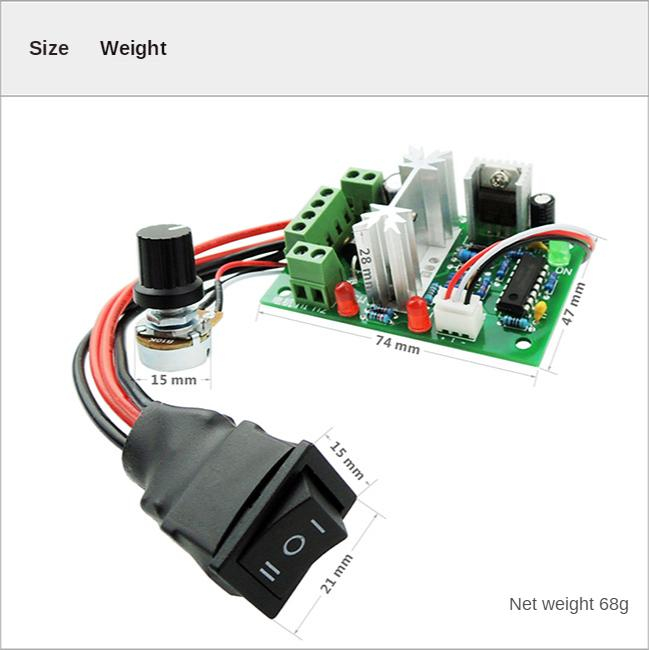 Driver motor PWM cu reglaj de turatie si sens OKY3496-6-1 [4]