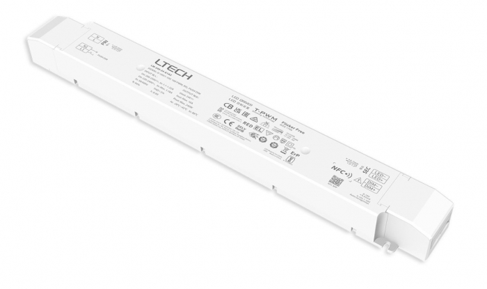 Sursa de alimentare LED LTECH LM-240-24-G1A2, 240W, 24V DC, push, dimabila 0-10V, NFC, 5-in-1 dimming, carcasa PC, IP20 [1]