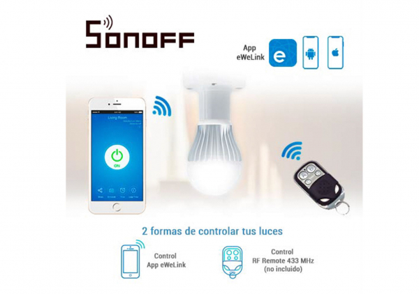 Dulie cu comanda WiFi si receptor RF 433 MHz Sonoff Slampher RF [3]