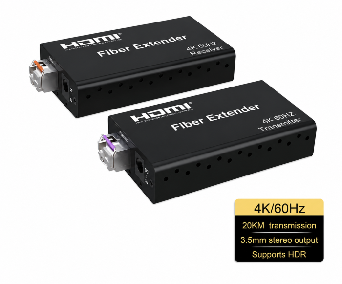 Extender HDMI prin Fibra Optica 4K 60Hz 20Km [2]
