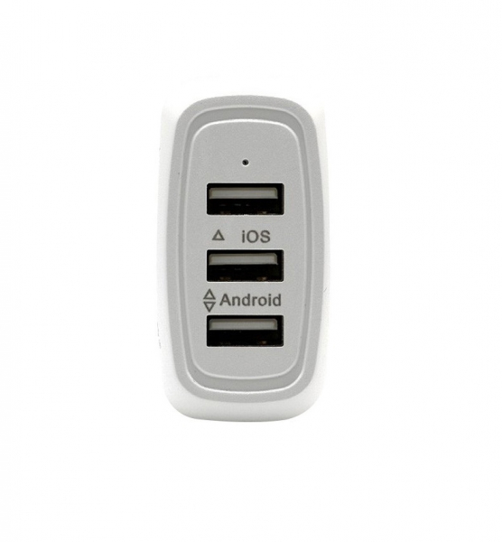 Incarcator la priza Konfulon C23A cu 3 iesiri USB 3.1A  roz [2]