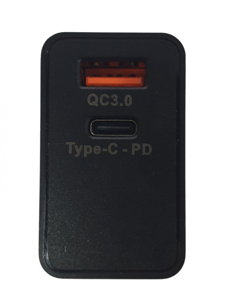 Incarcator la priza Konfulon C59 cu USB QC 3.0 si Tip C-PD negru [2]