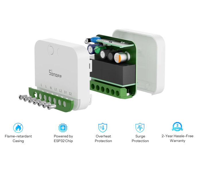 Intrerupator inteligent cu doua canale WIFI Sonoff Mini-2GS [4]