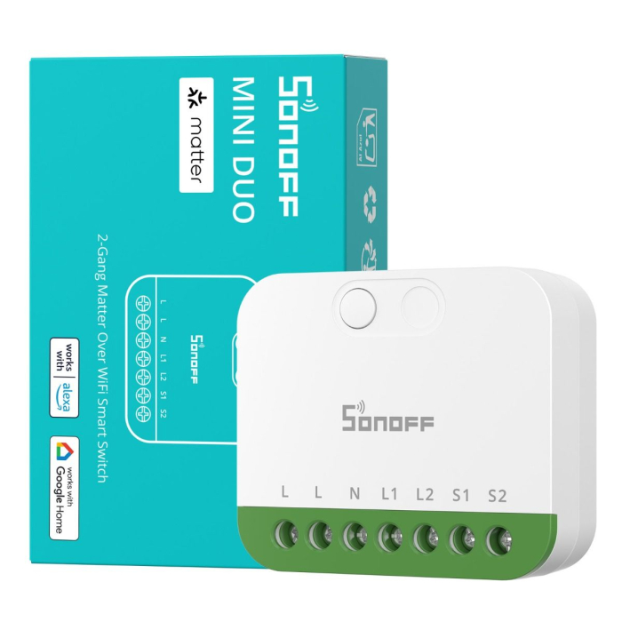 Intrerupator inteligent cu doua canale WIFI Sonoff Mini-2GS [2]