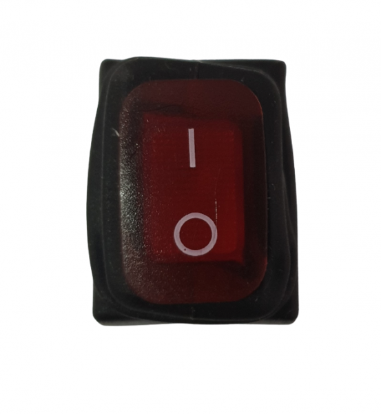 Intrerupator Rocker dreptunghiular SPDT ON-OFF Rosu cu led 250V/6A IP55 KCD1-2 [2]