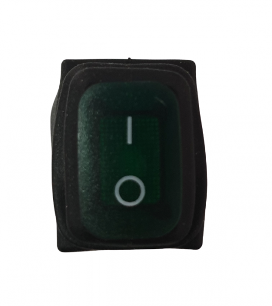 Intrerupator Rocker dreptunghiular SPDT ON-OFF Verde cu led 250V/6A IP55 KCD1-4 [2]