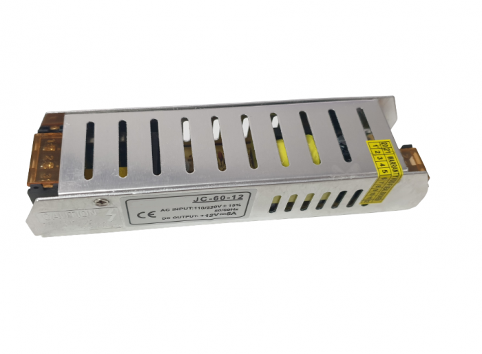 Sursa de alimentare in carcasa metalica 12V 5A JC-60-12 [1]