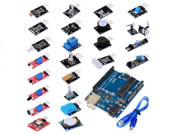 Kit 24 senzori in cutie de plastic. Arduino UNO R3 cu cablu inclus OKY1025-1 [1]