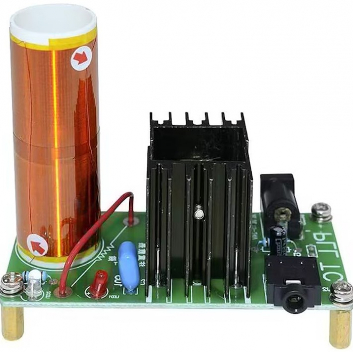 Kit bobina Tesla pentru experimente scolare, generare plasma si lumina, asamblare DIY [3]