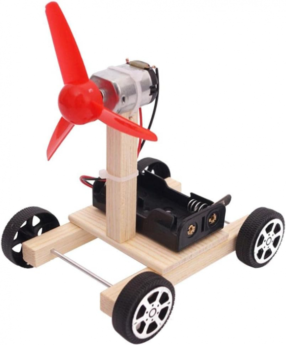 Kit masina electrica DIY, asamblare usoara, motor electric, pentru copii 8+ [2]