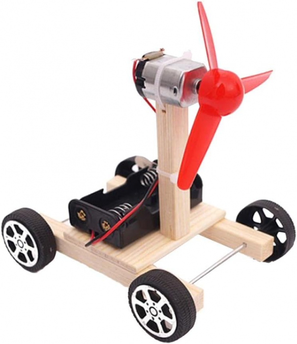 Kit masina electrica DIY, asamblare usoara, motor electric, pentru copii 8+ [1]
