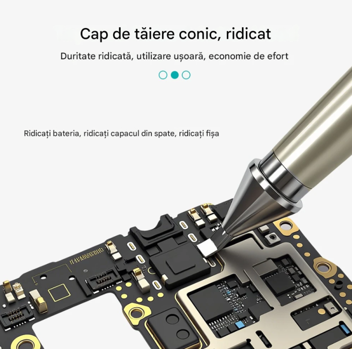 Set reparatii electronice BST-85, BGA, cutit precis, spatula cositor, perii si accesorii pentru telefoane si PCB [3]