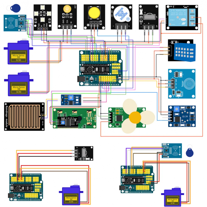 Kit didactic IoT WiFi basic smart home, DIY QE001 [6]
