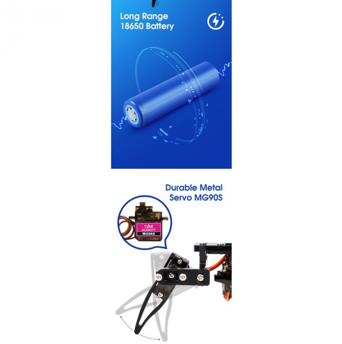 Kit educational ACEBOTT cu aplicatie, Robot painjen, STEM Robotics, ACEBOTT ESP8266, conexiune WIFI [7]