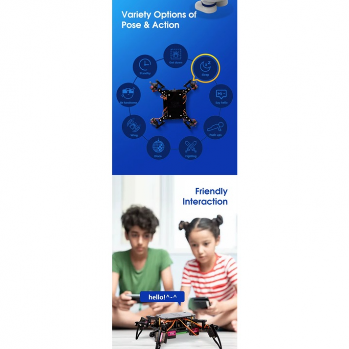 Kit educational ACEBOTT cu aplicatie, Robot painjen, STEM Robotics, ACEBOTT ESP8266, conexiune WIFI [8]
