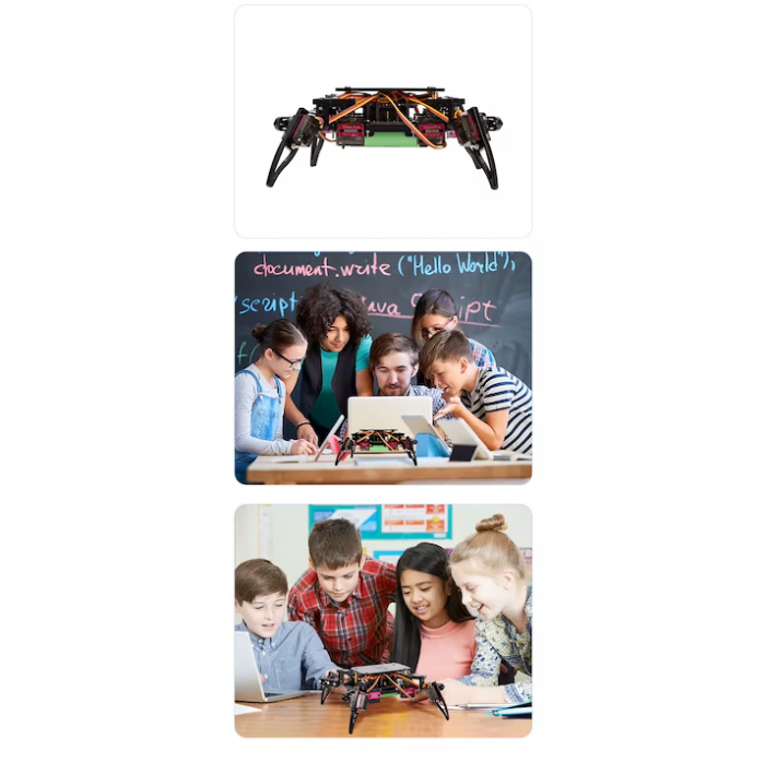 Kit educational ACEBOTT cu aplicatie, Robot painjen, STEM Robotics, ACEBOTT ESP8266, conexiune WIFI [4]