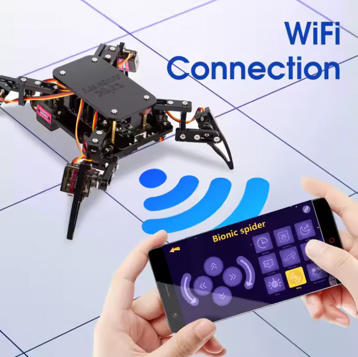 Kit educational ACEBOTT cu aplicatie, Robot painjen, STEM Robotics, ACEBOTT ESP8266, conexiune WIFI [2]