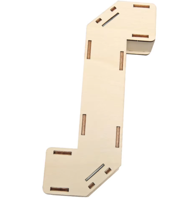 Kit DIY periscop din lemn, sistem optic cu oglinzi, model educativ, 180x37mm [3]