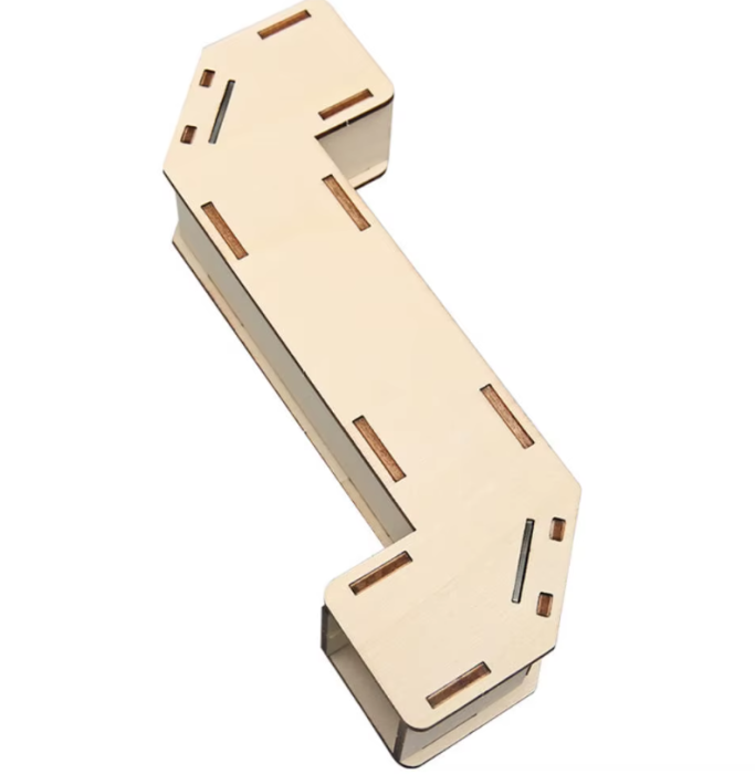 Kit DIY periscop din lemn, sistem optic cu oglinzi, model educativ, 180x37mm [2]