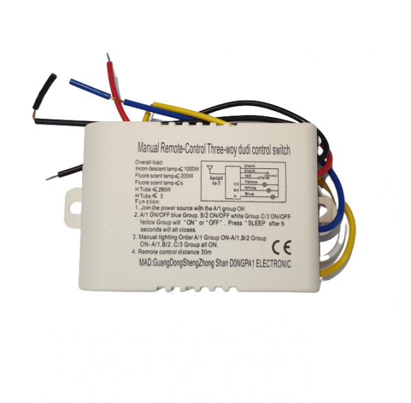 Kit lustra cu telecomanda RF (ABC) si modul cu trei canale pentru iluminat (ON-OFF) [2]