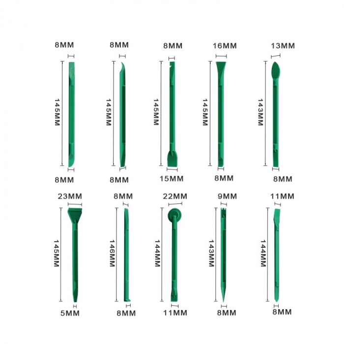 Kit 10 unelte din plastic pentru demontare telefoane mobile BST-041 [2]