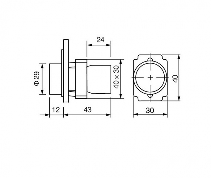 Buton verde fara retinere 1xNO 1xNC SPDT LA167-B2-BA35 [3]