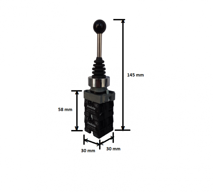 Intrerupator cu maneta pe 2 axe cu retinere ON-OFF-ON x2 axe 240V/10A [5]