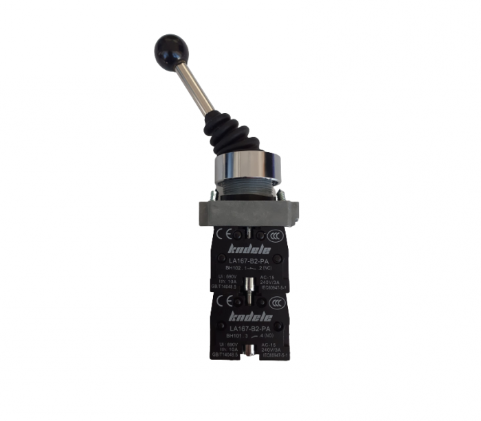 Intrerupator cu maneta pe 2 axe fara retinere (ON)-OFF-(ON) x2 axe 240V/10A [4]