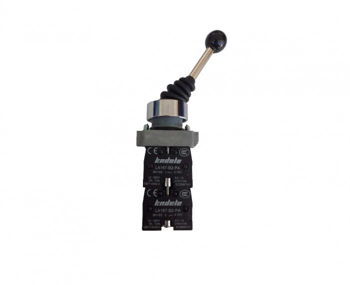 Intrerupator cu maneta pe 2 axe fara retinere (ON)-OFF-(ON) x2 axe 240V/10A [3]
