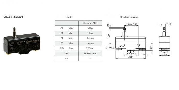 Comutator, limitator LA167-Z1/305 [2]