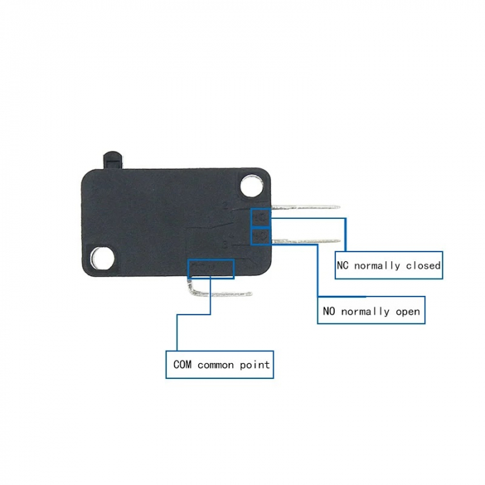 Limitator de cursa cu rola pe lamela 25mm NO/NC/COM 250V/3A [4]