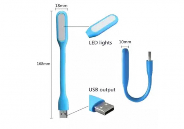 Lampa flexibilă mini USB LED pentru laptop, tastatură [3]
