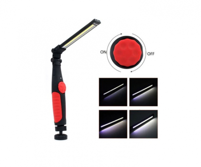 Lampa de lucru portabila cu suport magnetic reglabil, lumina led cu reglaj intensitate si incarcare usb [2]