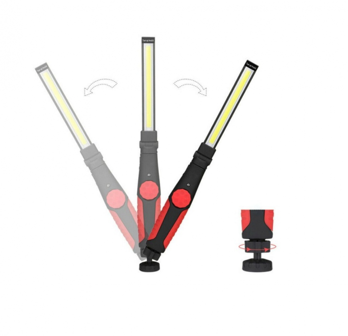 Lampa de lucru portabila cu suport magnetic reglabil, lumina led cu reglaj intensitate si incarcare usb [4]