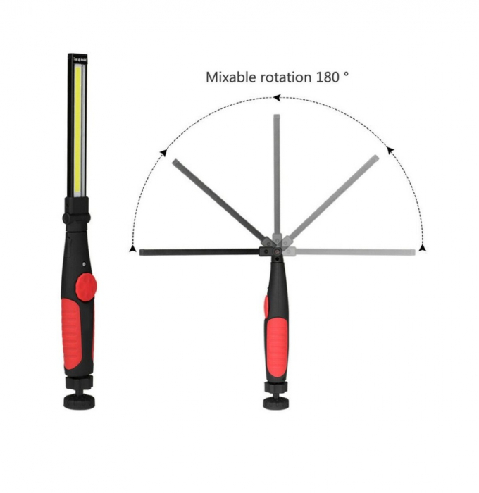 Lampa de lucru portabila cu suport magnetic reglabil, lumina led cu reglaj intensitate si incarcare usb [5]
