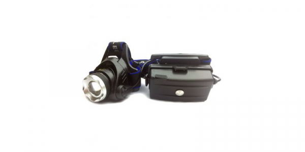 Lanterna de cap / Lanterna bicicleta profesionala, 1 LED, Alb rece, 1000Lm, (incarcator auto + retea) [1]