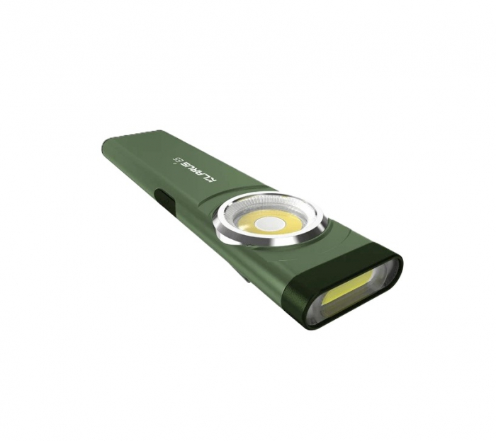 Lanterna EDC Klarus E5, 600 lm, baza magnetica, clips, incarcare USB-C, EDC, dublu LED pentru apropiere si distanta, verde [2]