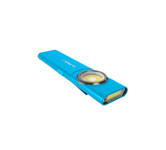 Lanterna EDC Klarus E5, 600 lm, baza magnetica, clips, incarcare USB-C, EDC, dublu LED pentru apropiere si distanta, cyan [2]