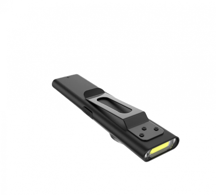 Lanterna EDC Klarus E5, 600 lm, baza magnetica, clips, incarcare USB-C, EDC, dublu LED pentru apropiere si distanta, negru [3]