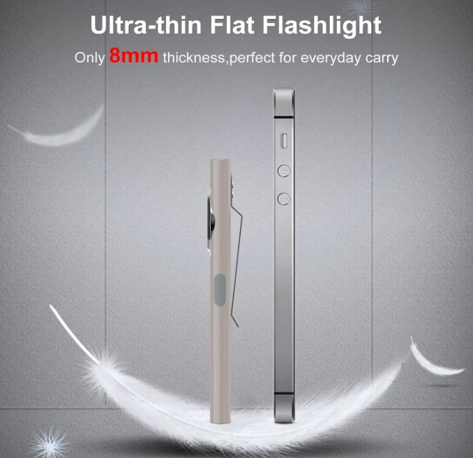 Lanterna EDC Klarus E5, 600 lm, baza magnetica, clips, incarcare USB-C, EDC, dublu LED pentru apropiere si distanta, gri [4]