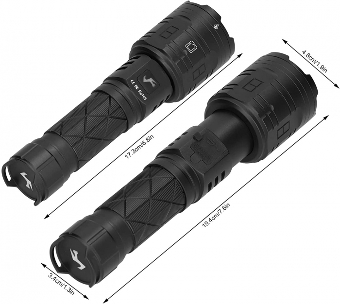 Lanterna LED XHP160 Jamie Fire JF013 [3]