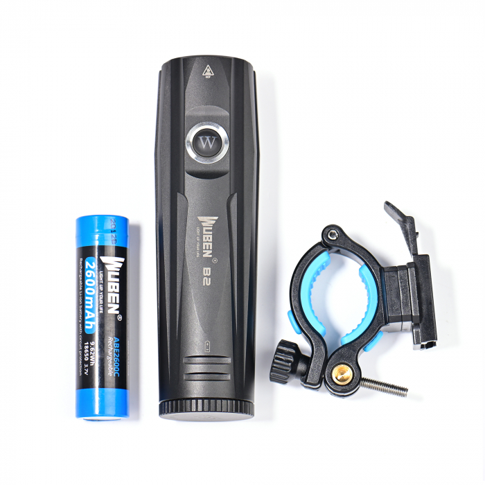 Lanterna reincarcabila pentru bicicleta, 1300 LM, raza max. 280m, Wuben B2-Black [8]