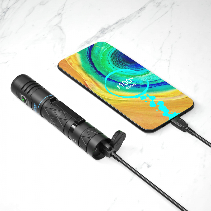 Lanterna reincarcabila cu powerbank, 1200 LM, Wuben E12R [6]