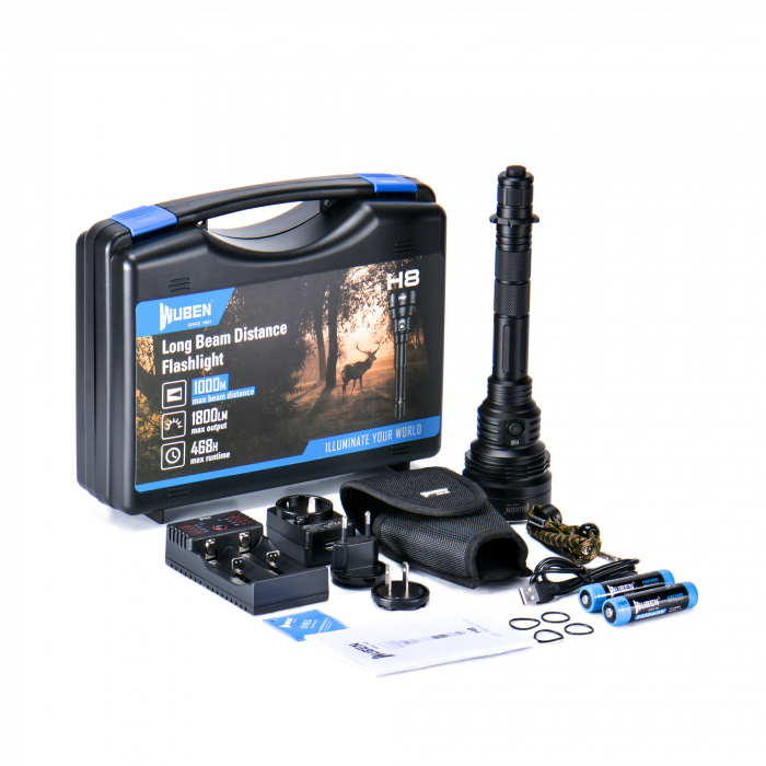 Lanterna tactica de vanatoare, set Standard, 1800 LM, Wuben H8-Standard [1]
