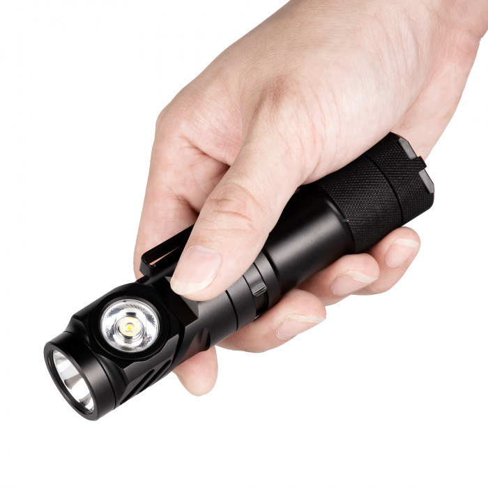Lanterna reincarcabila cu sursa dubla de lumina, 2000 LM, cap reglabil 180 grade, led Nichia 519A, Wuben L1-Nich [4]