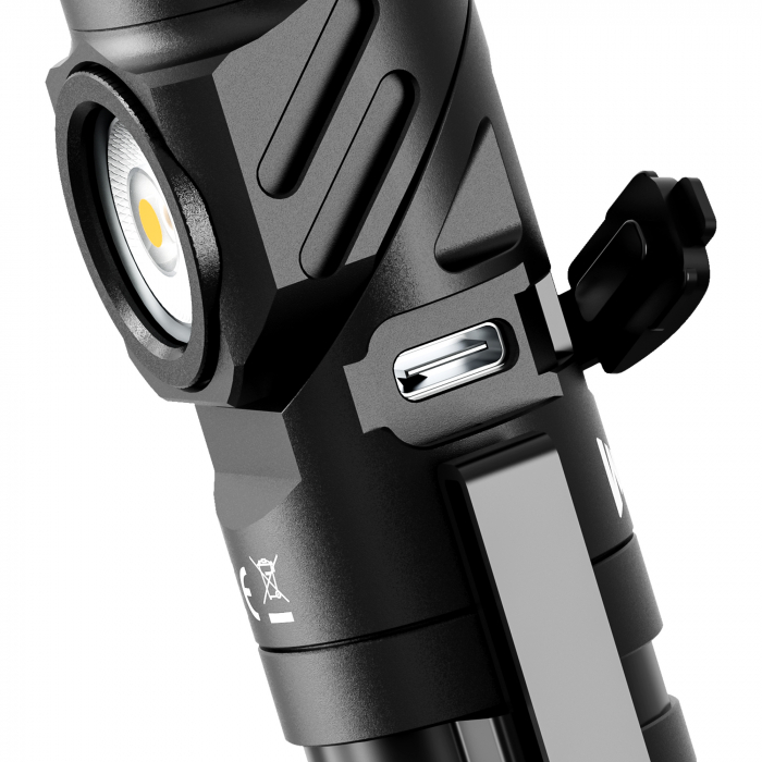 Lanterna reincarcabila cu sursa dubla de lumina, 2000 LM, cap reglabil 180 grade, led Nichia 519A, Wuben L1-Nich [6]