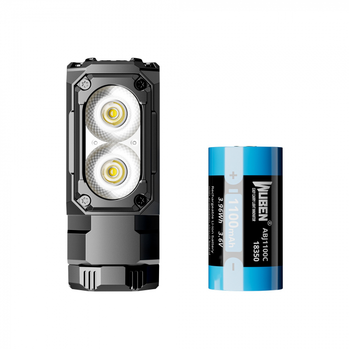 Lanterna reincarcabila multifunctionala, 1800 LM, Wuben E7, 6500K, negru [7]