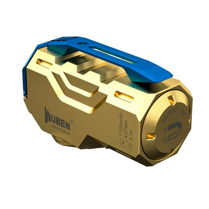 Lanterna reincarcabila EDC, 1100 LM, culoare cupru-alama, Wuben X0-Brass [4]